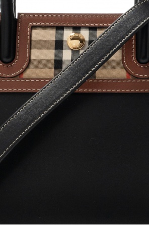 ハンドバッグ BURBERRY Small Title Handbag Burberry - Title mini leather bag black - The Corner